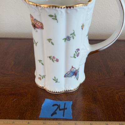  I. Godinger & Co. "Primavera" porcelain pitcher. 