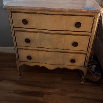 Marble Top Nightstand 29 X 15 X 30 Marble Slab Comes Off