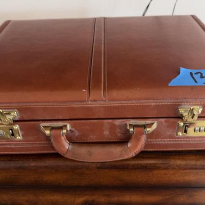 Leather Combination Briefcase 18 X 13 X 5