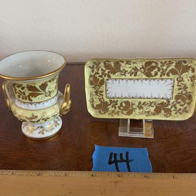 Limoges Urn And Plate