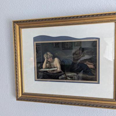 Late 1800's Mary Magdalene chromolithograph