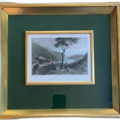 Original Print by Bartlett 1840 The Valley of the Shenandoah - 15 1/2” x 14 1/2”
