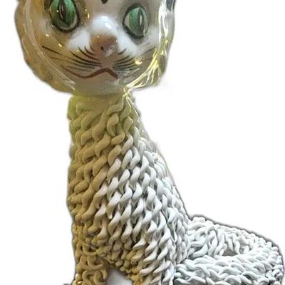 Italian Spaghetti Cat Figurine
