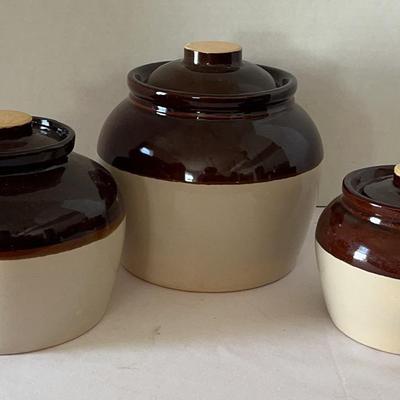 Bean Pot Canisters (3)