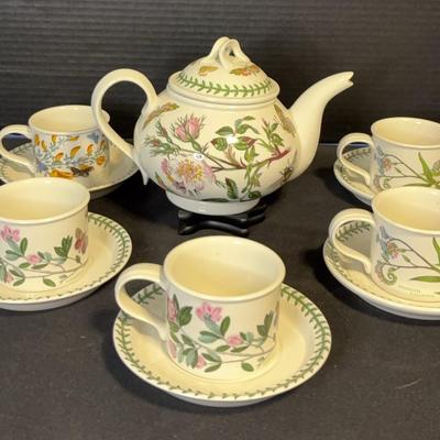 “The Botanic Garden “ by Portmeirion Teapot  and Teacups 