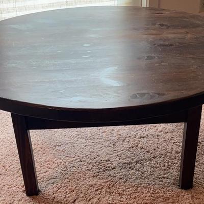 Round Wooden Coffee Table
