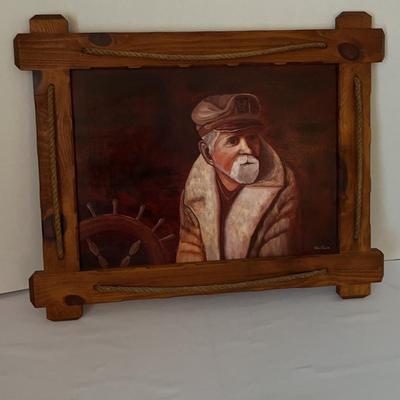 Sea Captain Oil Painting By H.Curtner