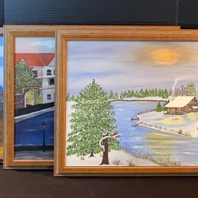 Framed Acrylic Paintings By Smith