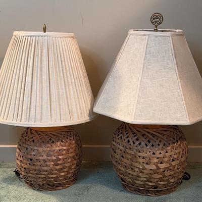 Woven Table Lamps (2)