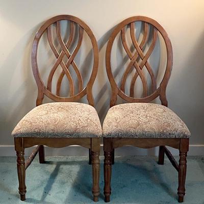 Round Back Dining Chairs (2)