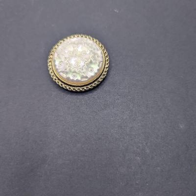 Vintage Molded Glass Scarf Clip