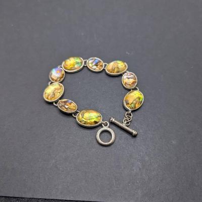 Ethiopian Opal In Boulder Opal Bracelet 
