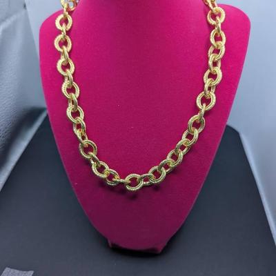 Karine Sultan Goldtone Chain Link Necklace 