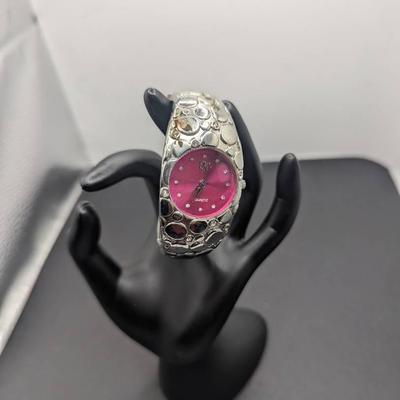 BT Quartz Pink Face Watch FK-A06