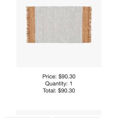 Brand new CB2 Rug