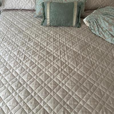 Sale Photo Thumbnail #65: Anichini Coverlet and Shams - King