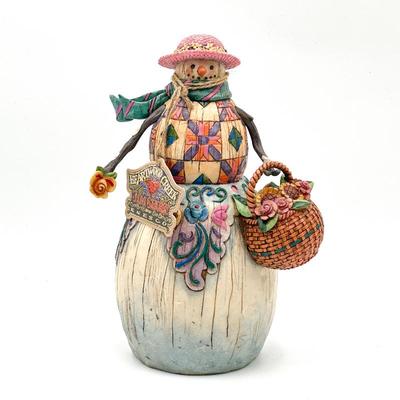 ENESCO Jim Shore Heartwood Creek Snowman Statue