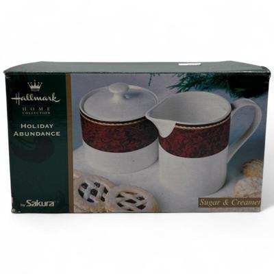 Sakura Hallmark Holiday Abundance Sugar & Creamer Set (2 Pc)