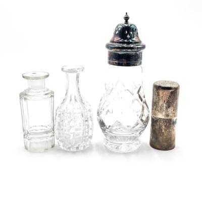 Perfume Bottles, Salt Shaker, and Pill Box