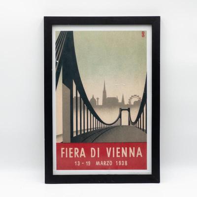Framed Print Fiera di Vienna 1938 Poster