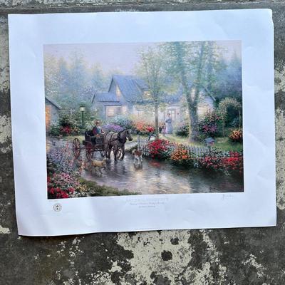 Thomas Kinkade Lithograph 1993 Apple Hill Victorian II