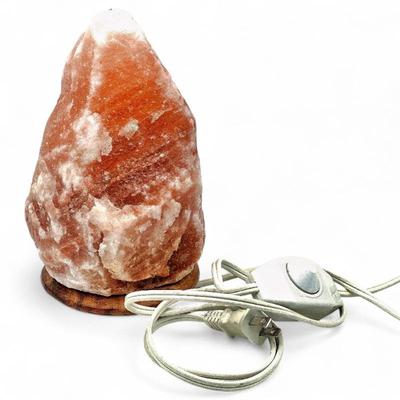 Himalayan Salt Lamp with Wood Base