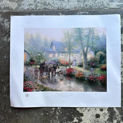 Thomas Kinkade Lithograph 1993 Apple Hill Victorian II