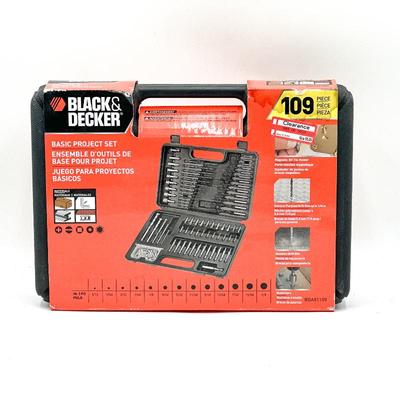 Black & Decker 109-Piece Basic Project Set in Case
