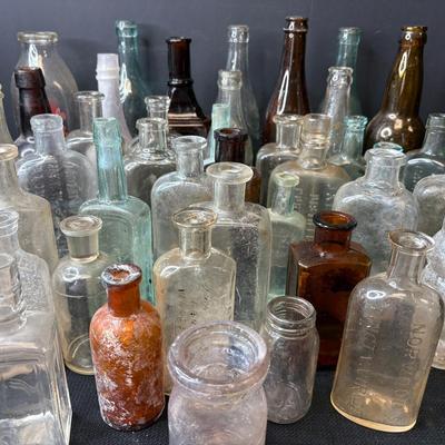 Collection Of Vintage Bottles