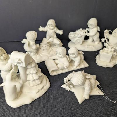 6 Dept. 56 Snowbabies Figurines 