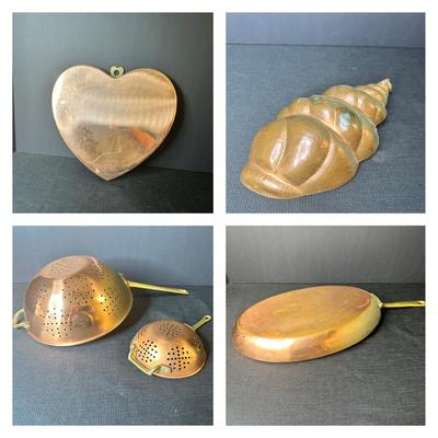 Decorative Copper Kitchenware Lot