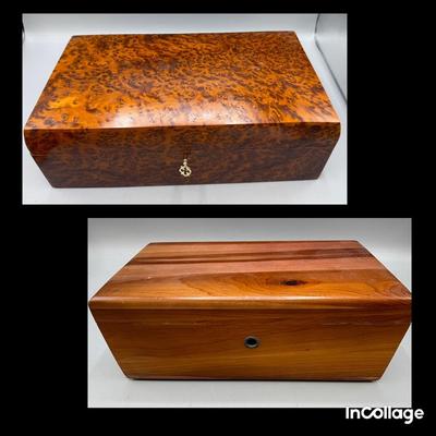 Birdseye Maple Wood And Lane Cedar Boxes