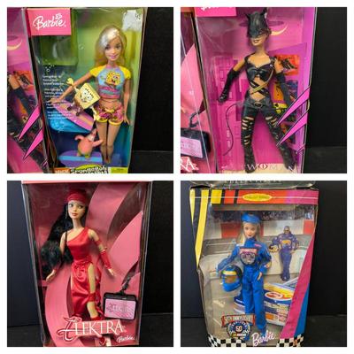 4 New In Box Barbie Dolls