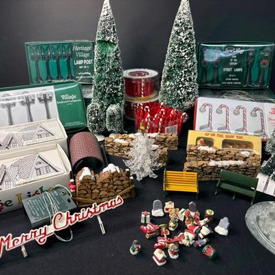 Dept 56 Snow Village Accessories-Lights, Trees, Fencing 