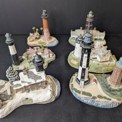 6 Harbour Lights Lighthouse Figures