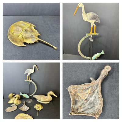 Brass And Iron Animal Lot
