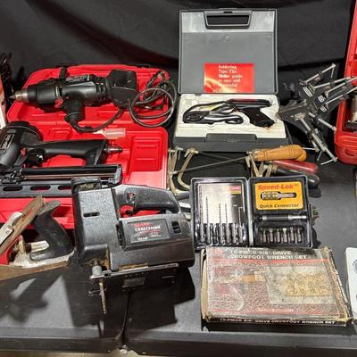 Craftsman Scroll Saws, Nail Gun, Planes, Miter Box & More