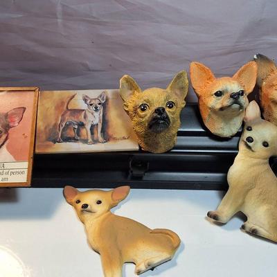 Collection of 7 Chihuahua magnets  