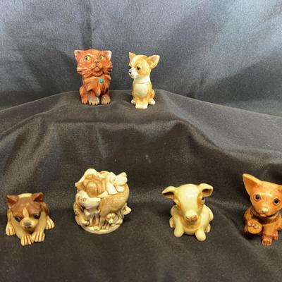 Lot of “Pot Belly’s” And “Harmony Kingdom” Dog & Cat Figurines Collection –  ????