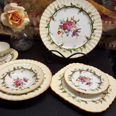 Service For 12 of Royal Worcester Reproduction “Florence” Bone China – Circa 1768 Design