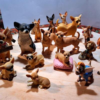 Chihuahua Dog Figurine Collection – 23 Pieces
