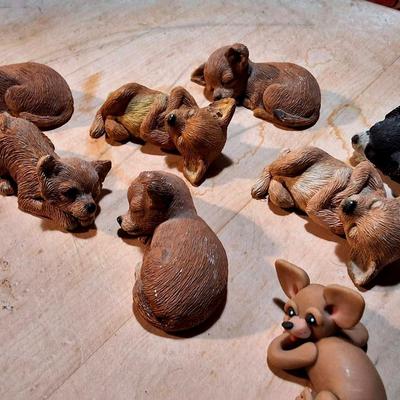 Sleeping Chihuahua Figurine Collection – 8 Pieces
