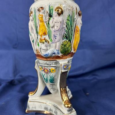 Vintage Pereira’s Valado Hand-Painted Ceramic Vase