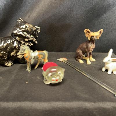 Eclectic Animal Figurine Collection – Ceramic, Glass & Metal