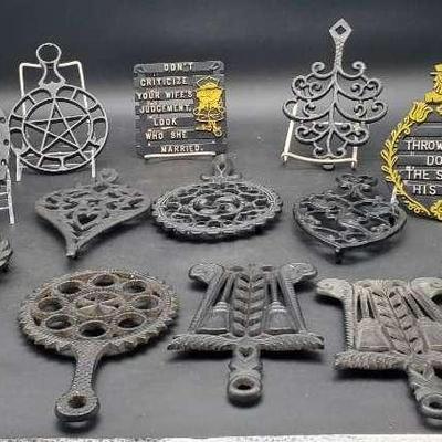 (13) Footed Cast Iron Trivets