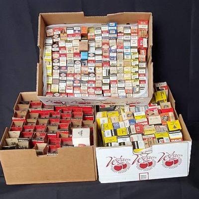 HUGE Mystery Lot Of Vintage Electronic Tubes