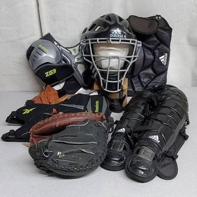 Various Sports Pads, Helmets And Gloves