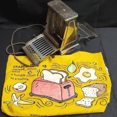 Vintage Toaster And Trader Joe's "Toast" Bag