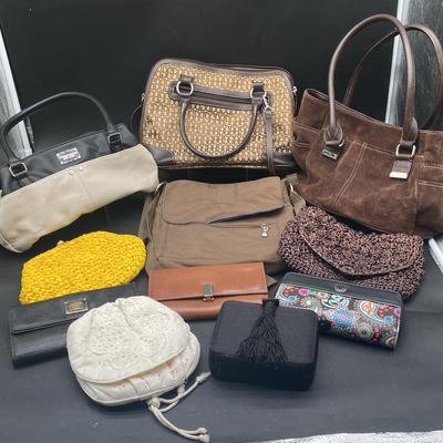 Several Handbags Including Baggallini Bag