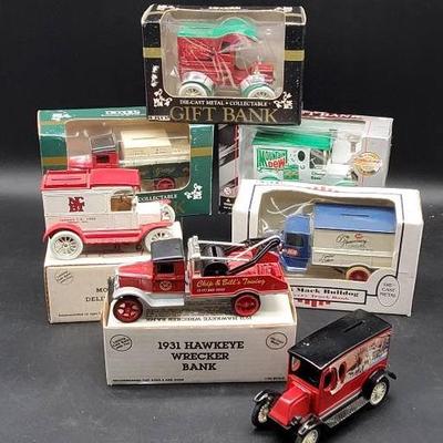 (7) ERTL Collectable Die Cast Metal Banks